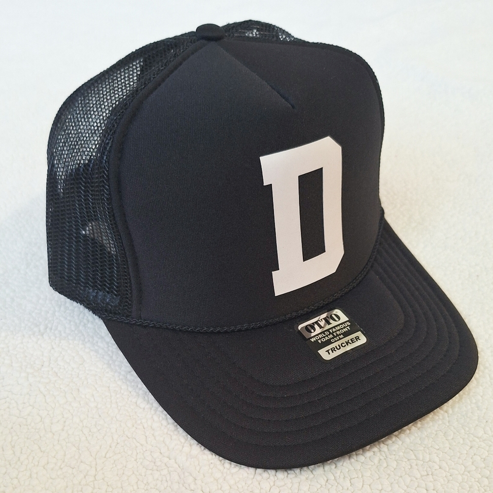 Disney Inspired Handmade DIY Black Trucker Hat.